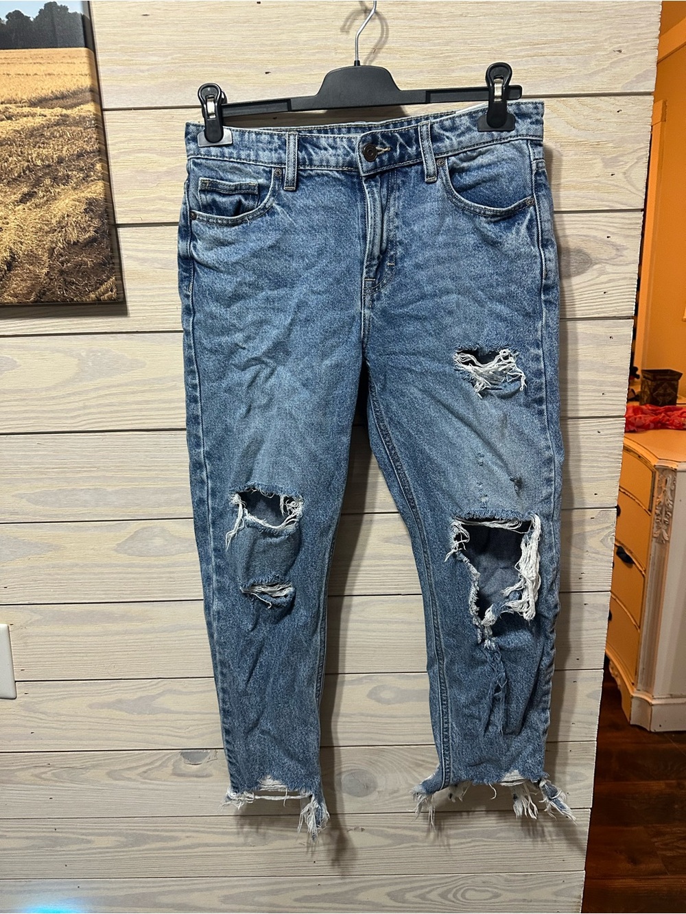 Altar’d State Distressed Women’s Blue Ripped Jeans